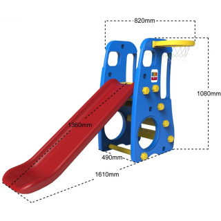 Slide Swing Basketball 3 in 1 Blue