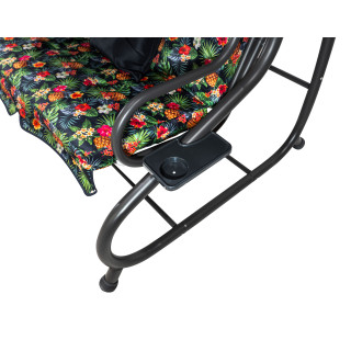 Garden Swing, Textile Seat, 2x1, TROPIC PATTERN