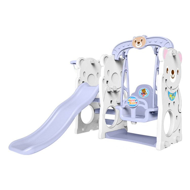 Swing slide 3 in 1 Basketball Teddy bear White