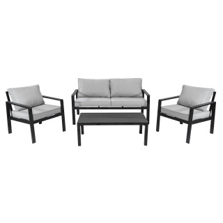 copy of Aluminum Garden Furniture Sofa + Two Armchairs + Table