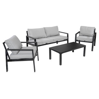 copy of Aluminum Garden Furniture Sofa + Two Armchairs + Table