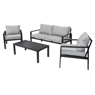 copy of Aluminum Garden Furniture Sofa + Two Armchairs + Table