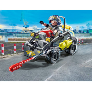 PLAYMOBIL CITY ACTION Specialiųjų pajėgų keturratis 71147