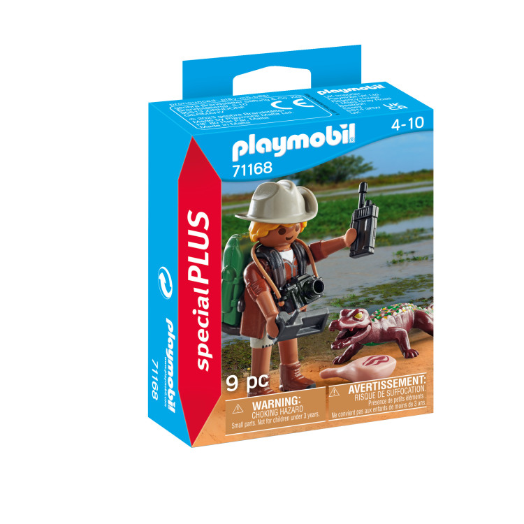 PLAYMOBIL SPECIAL PLUS Tyrinėtojas su kaimanų jaunikliu 71168