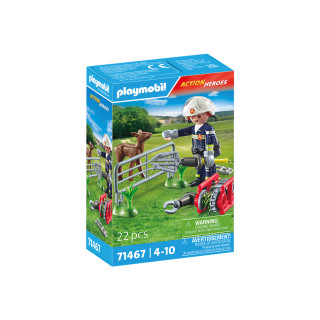 PLAYMOBIL ACTION HEROES Ugniagesių misija: gyvūnų gelbėjimas 71467