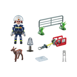 PLAYMOBIL ACTION HEROES Ugniagesių misija: gyvūnų gelbėjimas 71467