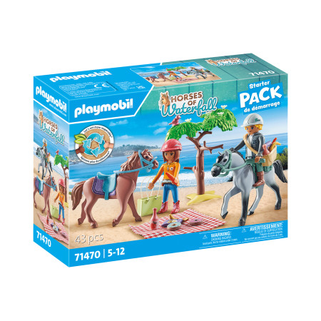 PLAYMOBIL HORSES OF WATERFALL Amelios ir Beno jodinėjimas paplūdimyje 71470