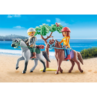 PLAYMOBIL HORSES OF WATERFALL Amelios ir Beno jodinėjimas paplūdimyje 71470