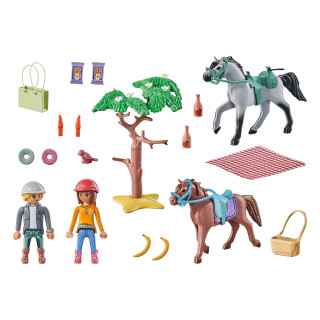 PLAYMOBIL HORSES OF WATERFALL Amelios ir Beno jodinėjimas paplūdimyje 71470