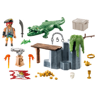 PLAYMOBIL PIRATES Piratas ir aligatorius 71473