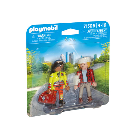 PLAYMOBIL DUOPACKS Paramedikas ir pacientas 71506