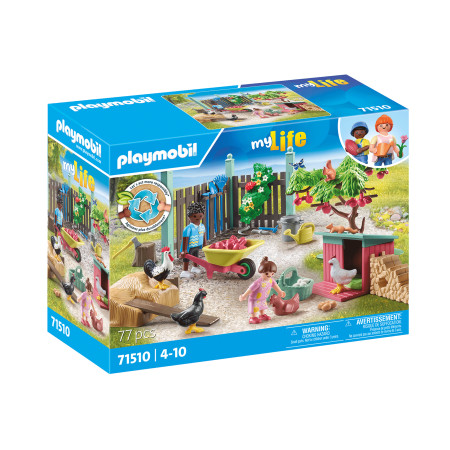 PLAYMOBIL MY LIFE Vištidė namo kieme 71510