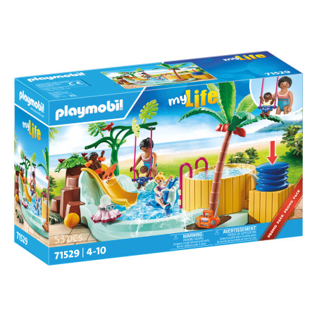 PLAYMOBIL MY LIFE Vaikų baseinas su sūkurine vonia 71529