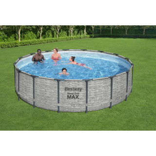 Frame Pool 14FT 427x122cm Steel Pro Max BESTWAY