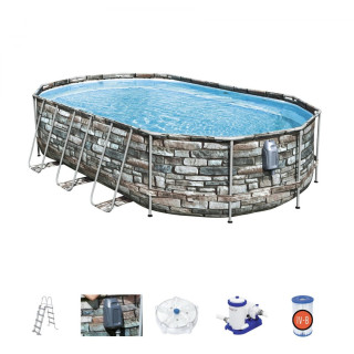 Frame Pool 610cm x 366cm x 122cm, Power Steel Swim