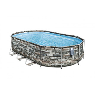 Frame Pool 610cm x 366cm x 122cm, Power Steel Swim