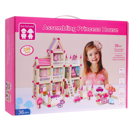 MEGA Wooden Cottage 268el Pink