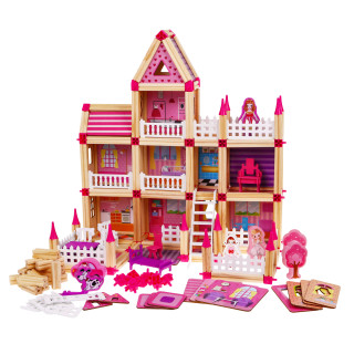 MEGA Wooden Cottage 268el Pink