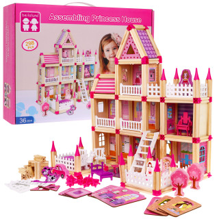 MEGA Wooden Cottage 268el Pink