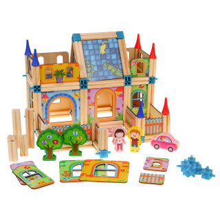 Set of Wooden Blocks 128pcs.