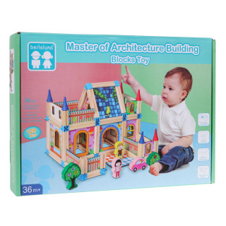 Set of Wooden Blocks 128pcs.