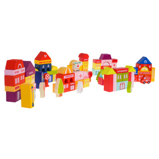 Wooden Blocks City 115pcs. + Sorter