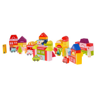 Wooden Blocks City 115pcs. + Sorter