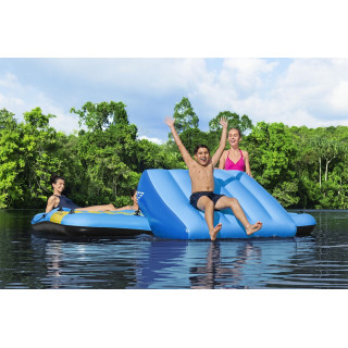 HYDRO-Force Island + Slide 376x311cm BESTWAY