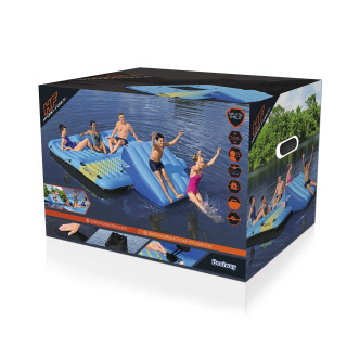 HYDRO-Force Island + Slide 376x311cm BESTWAY