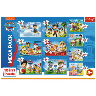 TREFL PAW PATROL 10 dėlionių rinkinys Šuniukai-patruliai