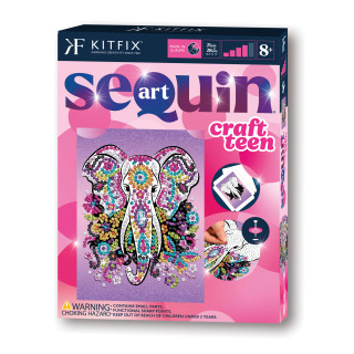 KITFIX DIY Sequin Art Teen rinkinys Dramblys