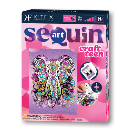 KITFIX DIY Sequin Art Teen rinkinys Dramblys