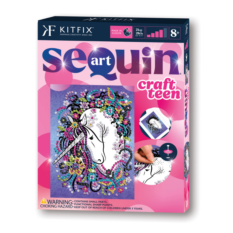 KITFIX DIY Sequin Art Teen rinkinys Vienaragis