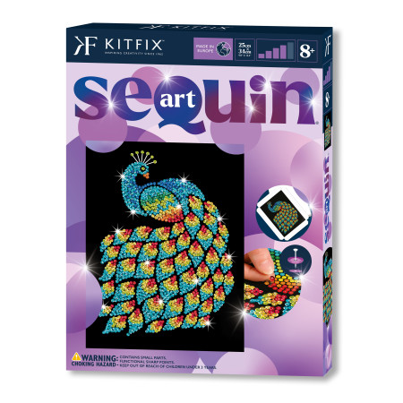 KITFIX DIY Sequin Art violetinis rinkinys Povas