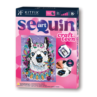 KITFIX DIY Sequin Art Teen rinkinys Lama