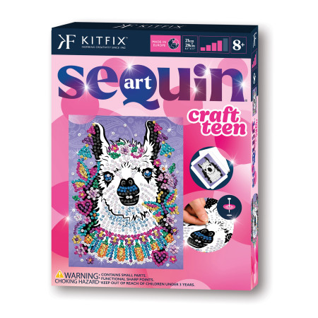 KITFIX DIY Sequin Art Teen rinkinys Lama