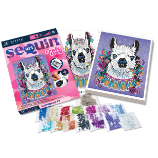 KITFIX DIY Sequin Art Teen rinkinys Lama