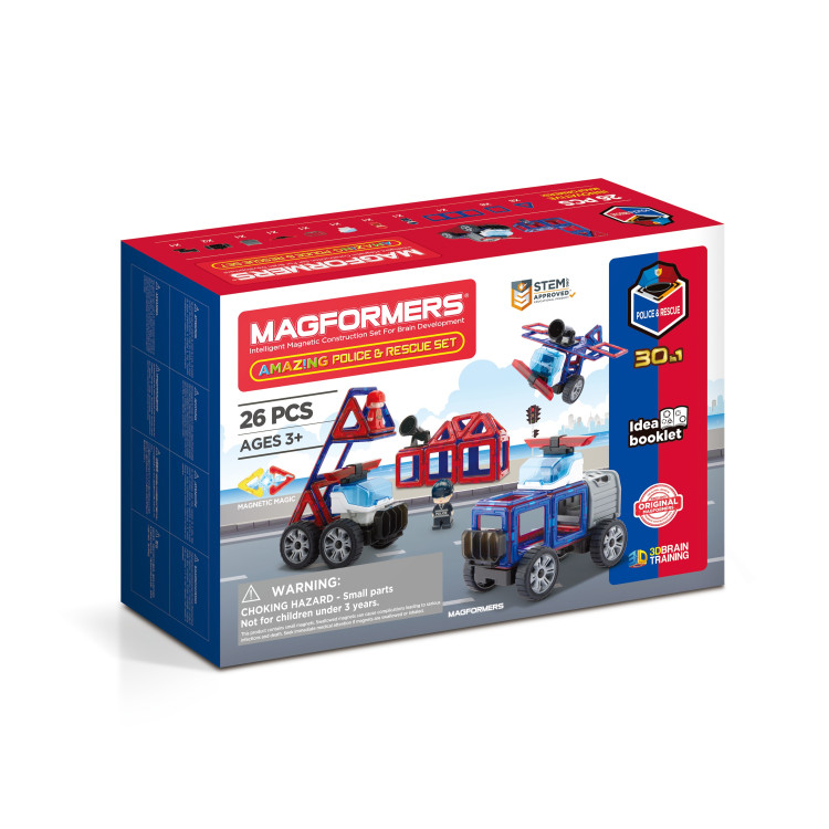 MAGFORMERS Magnetinis rinkinys Pagalbos tarnybos , 26 vnt.