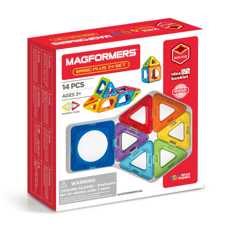 MAGFORMERS Magnetinis rinkinys Basic Plus , 14 vnt.