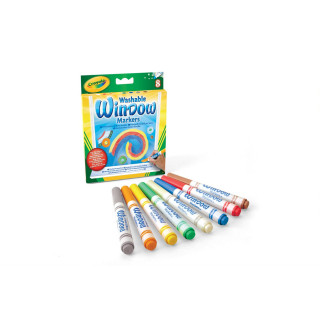 CRAYOLA Žymekliai piešimui ant langų, 8 vnt.