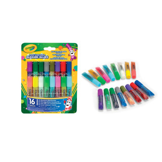 CRAYOLA Blizgantys klijai, 16 vnt.