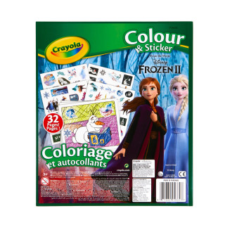 CRAYOLA FROZEN Spalvinimo knygelė su lipdukais Ledo šalis