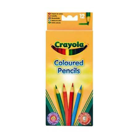 CRAYOLA Spalvoti pieštukai (12 vnt.)