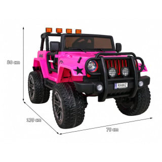 The Monster Jeep 4 x 4 Pink