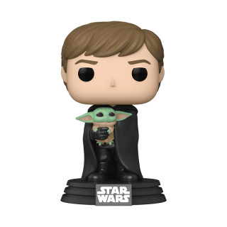 FUNKO POP! Vinilinė figūrėlė: The Mandalorian - Luke Skywalker w/Child