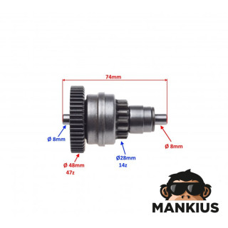 GEAR, KICK STARTER ONE WAY CLUTCH FOR PIAGGIO 125 LIBERTY 200