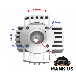 HEAD, CYLINDER YAMAHA PW 60 44mm