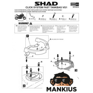 SHAD CLICK SYSTEM FITTING VOGE