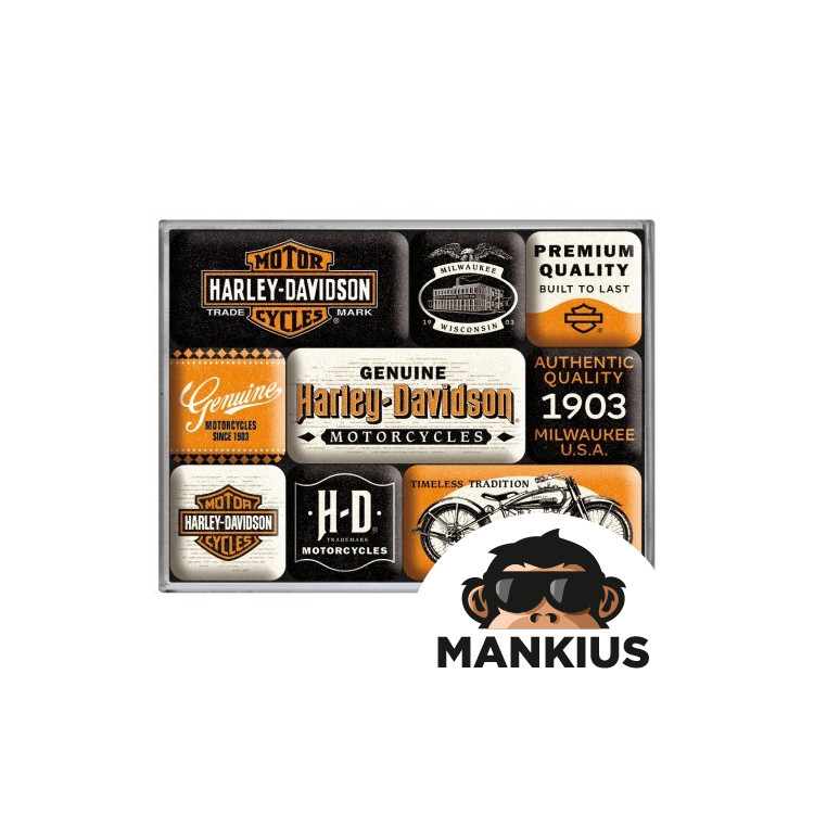 MAGNET HARLEY DAVIDSON 9 PCS 83133