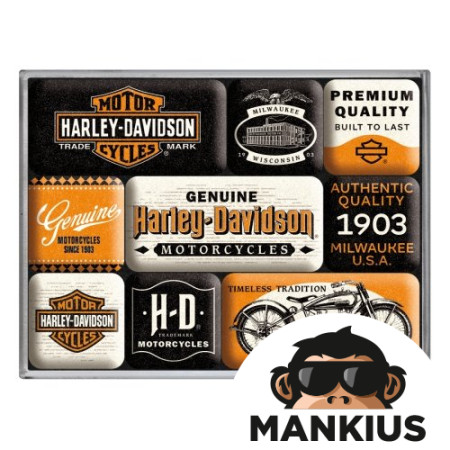 MAGNET HARLEY DAVIDSON 9 PCS 83133